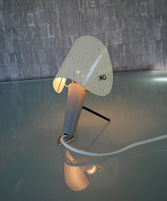 Image 1 of Bureau lamp van Ernest Igl  " The Little Dog " Grijs/Wit