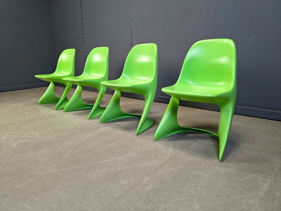 Image 1 of Set van 4 Casalino eetkamerstoelen van Alexander Begge voor Casala, jaren 70.