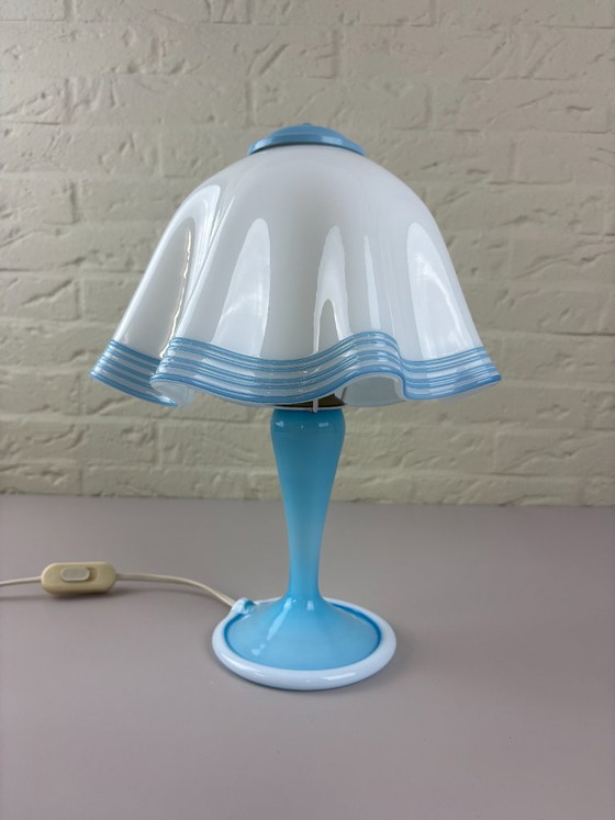 Image 1 of Lampe de table vintage Murano Fazzoletto – 1970