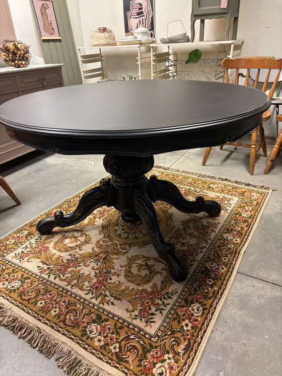 Image 1 of Antique / Baroque / Brocante dining table / round table