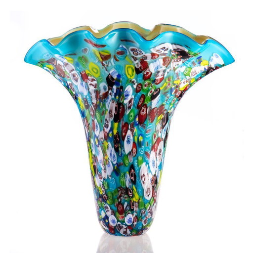 Large Millefleur Murano style vase