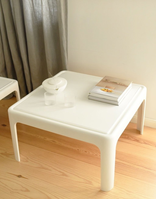 Vintage side table coffee table Space Age 60 70s Bellini Horn Mid - Century 71cm