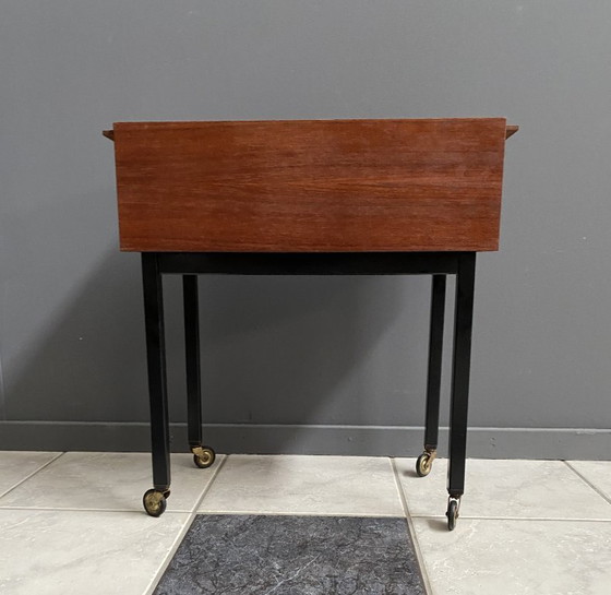 Image 1 of Teak Sewing Box by Opal 1970s