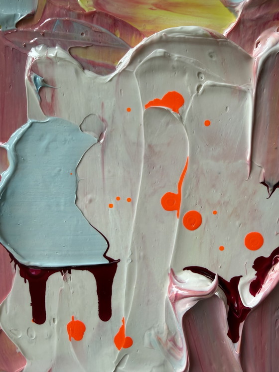 Image 1 of Opera d'arte astratta, pittura con texture