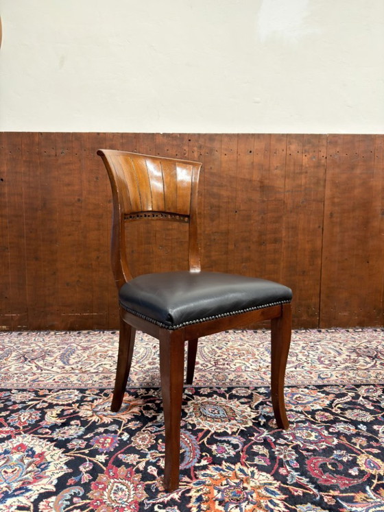 Ensemble de Chaises Anglaises Classiques Chaises de salle à manger – Leather (photo 12 of 12)