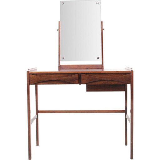 Coiffeuse scandinave vintage en palissandre de Rio par Arne Vodder pour Nc Møbler