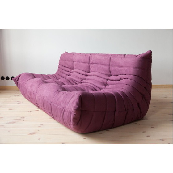 Image 1 of Ensemble salon vintage Togo en microfibre violette par Michel Ducaroy pour Ligne Roset, France 1970