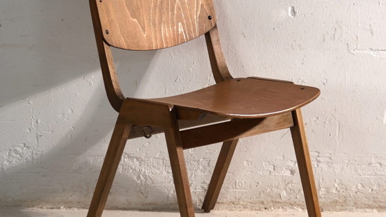 Poltrona lounge vintage originale Thonet (c.1950) – Sedie da camera, Mid Century Modern (photo 3 of 40)