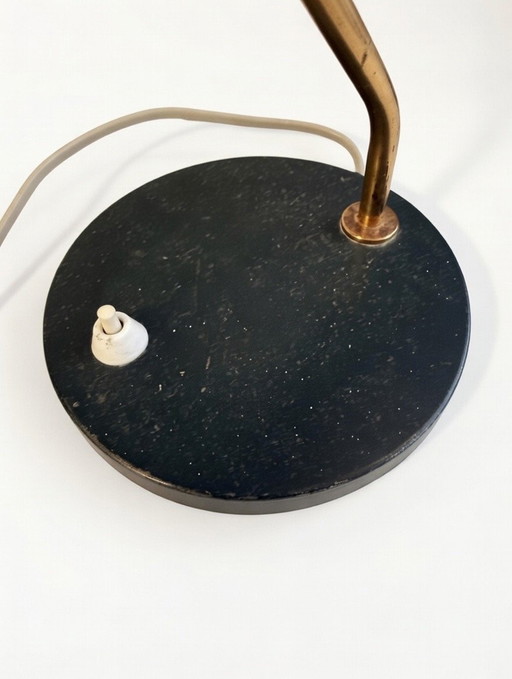 Louis Kalff for Philips - Romeo Desk Lamp (Rare Chrome Shade), 1950s