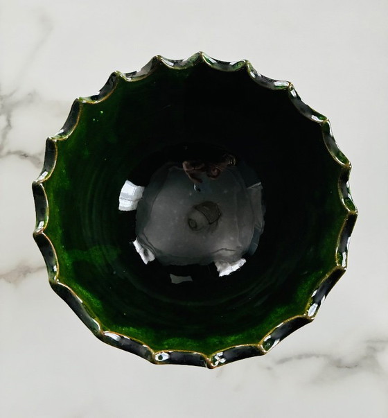 Image 1 of Kleine marokkanische Tamegroute-Salatschüssel