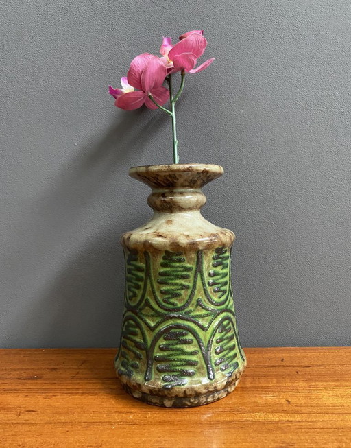 Strehla vase model 1228 1970s German Pottery
