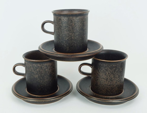 Image 1 of 6 CAFFETTIERE con piattini arabia ruska ulla procope anni '60