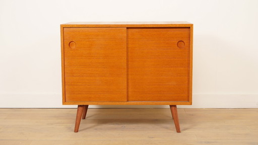 Vintage Cabinet With Sliding Doors | Audio Furniture | Teak