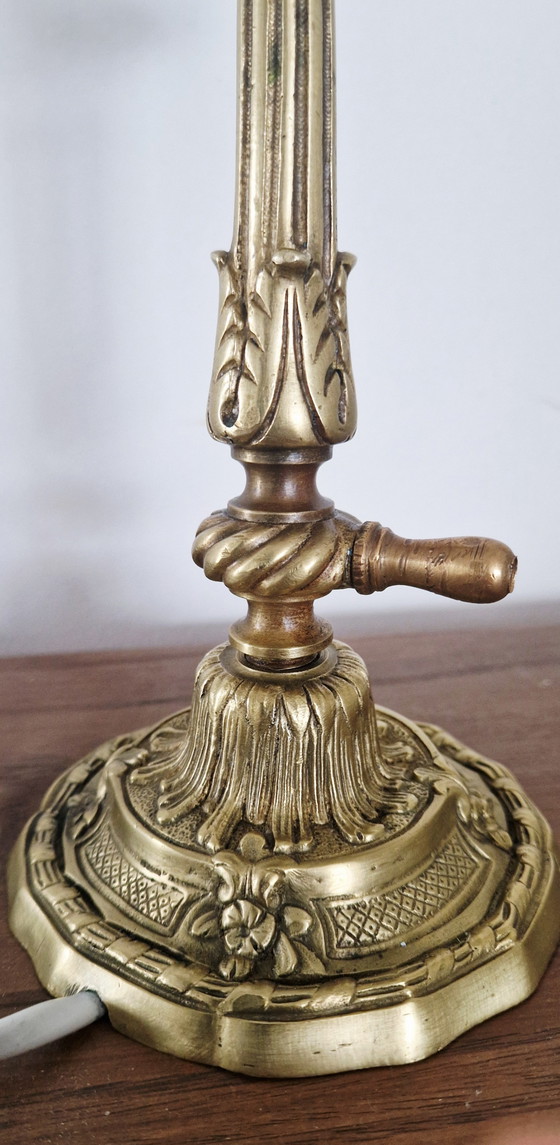 Image 1 of Lampe bronze ciselé style Napoléon III - Époque fin XIXeme 