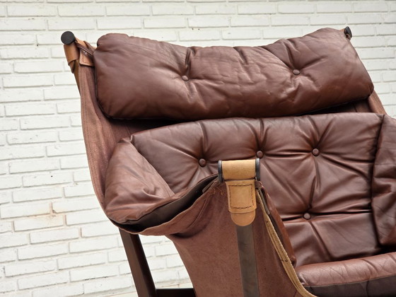Image 1 of Fauteuil lounge « Trega », design norvégien des années 1970 par Tormod Alnaes.