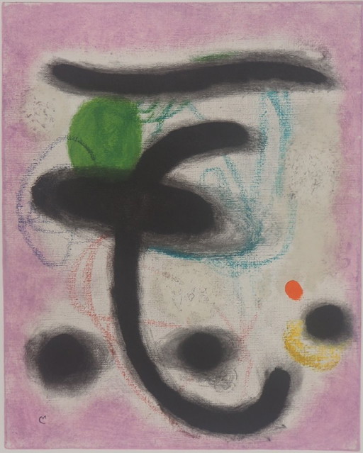 Joan Miró: Portrait of a Woman, Signed Lithograph – lithos zeefdrukken, Paper (photo 2 of 5)