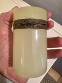 Green Opalite Box with Art Nouveau Mount