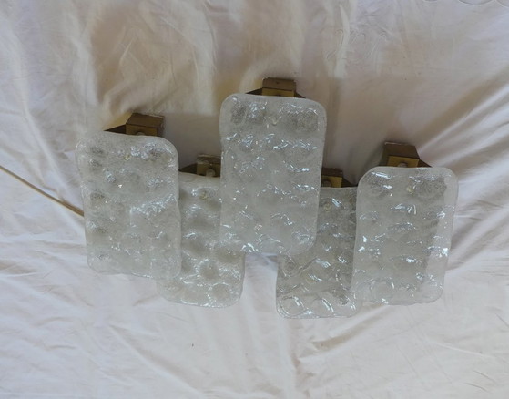Image 1 of Kaiser wandlamp, wandlamp, ijsglas, jaren 60/70, UK1aeb