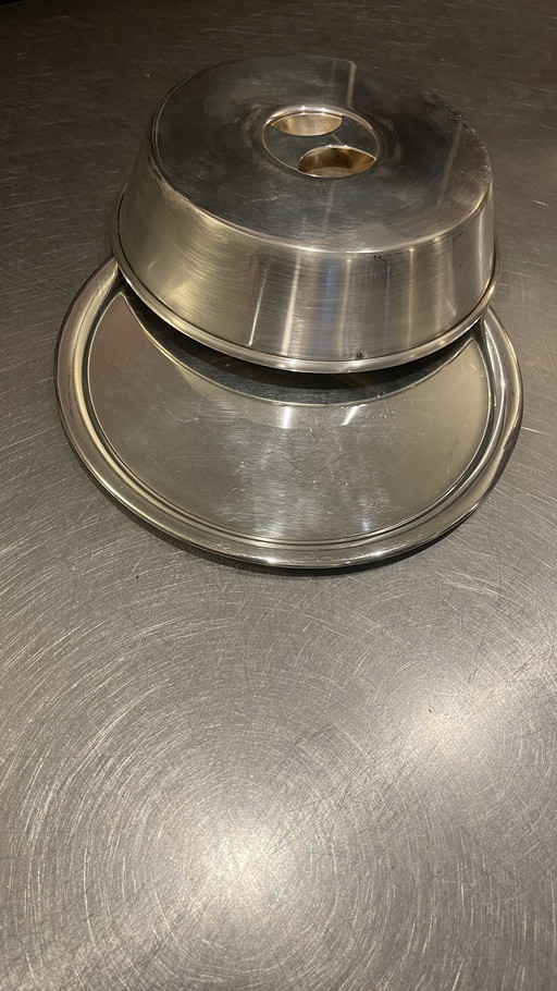 Zilveren kaas of gebak stol