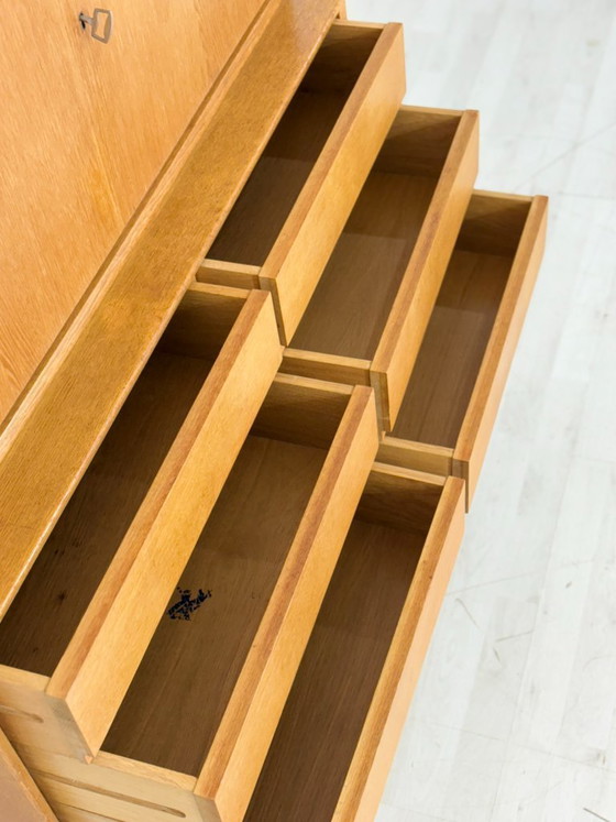 Image 1 of Vintage classic: IKEA MTP storage cabinet / shelf / highboard / sideboard – oak – design Marianne Richter
