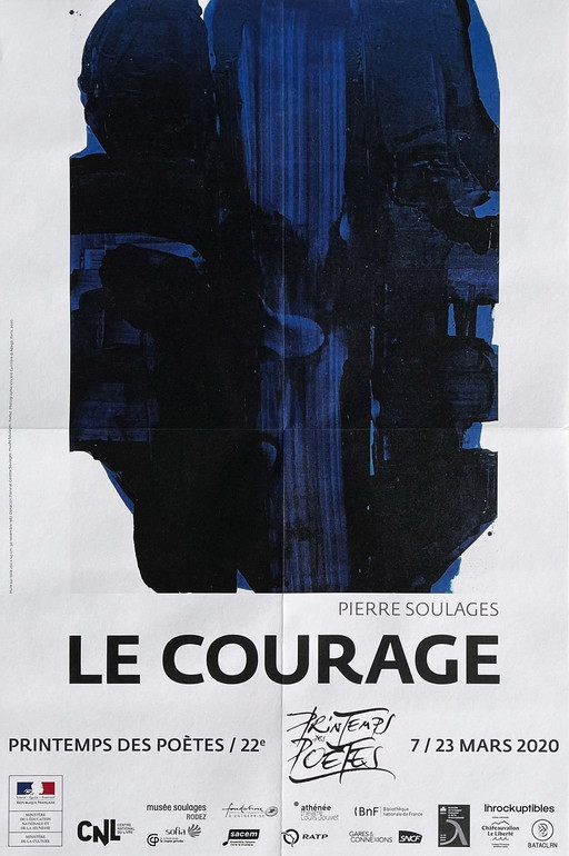 Pierre SOULAGES Printemps des poètes 2020 poster 2020