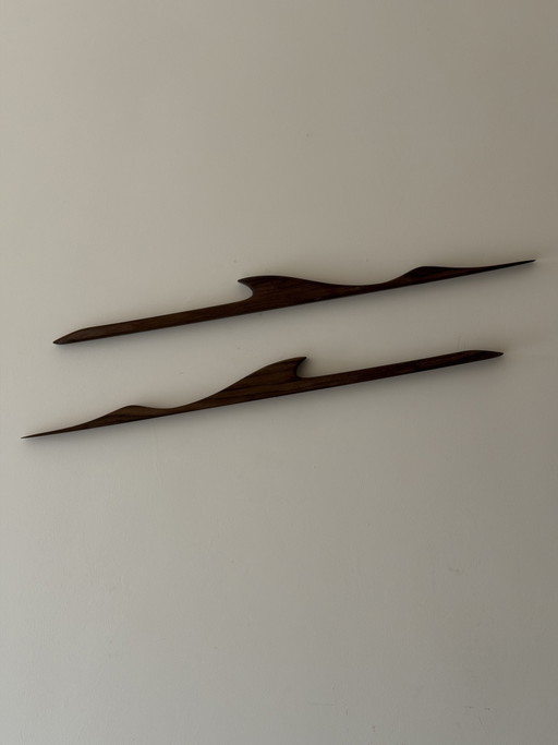 Uccelli da parete in stile danese di metà secolo – wanddecoratie, Wood (photo 2 of 5)
