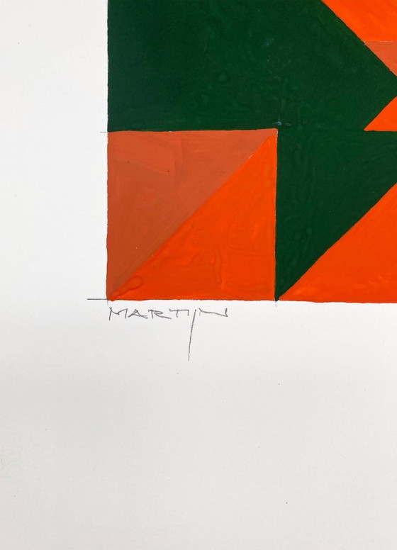 Geometric Composition 16-6D – Paintings & Drawings, Paper (photo 4 of 6)