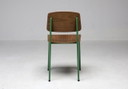 Sedia Vitra Standard Blé Vert Verde e Noce