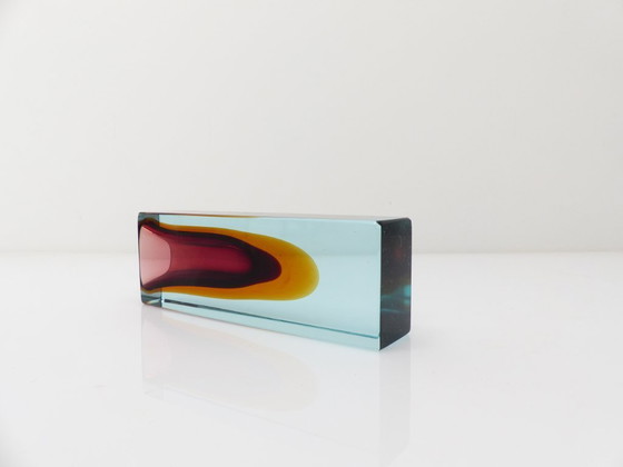Image 1 of Sommerso Seguso Vetri d'Arte vaas, Murano, circa 1960