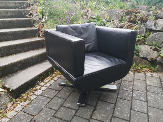 Image 1 of Jori Chillap Sessel – Red Dot Award, schwarzes Leder, Top Zustand
