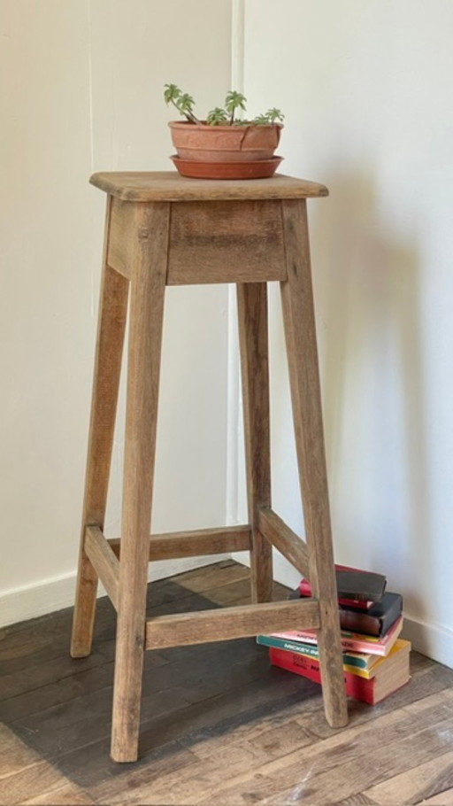 MEUBLE de Métier SELLETTE Chêne Vintage
