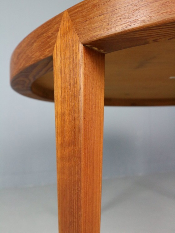 Image 1 of Teak Round Severin Hansen Coffee Table for Haslev Mobelfabrik by Bovenkamp