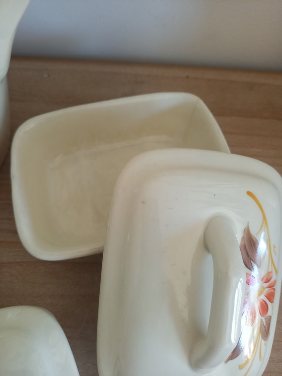 Image 1 of Vintage washbasin set 1960s Boch