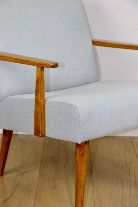 Poltrona vintage con braccioli in stile loft - Cielo blu – Axel Concept, Poltrone, Wood (photo 9 of 9)
