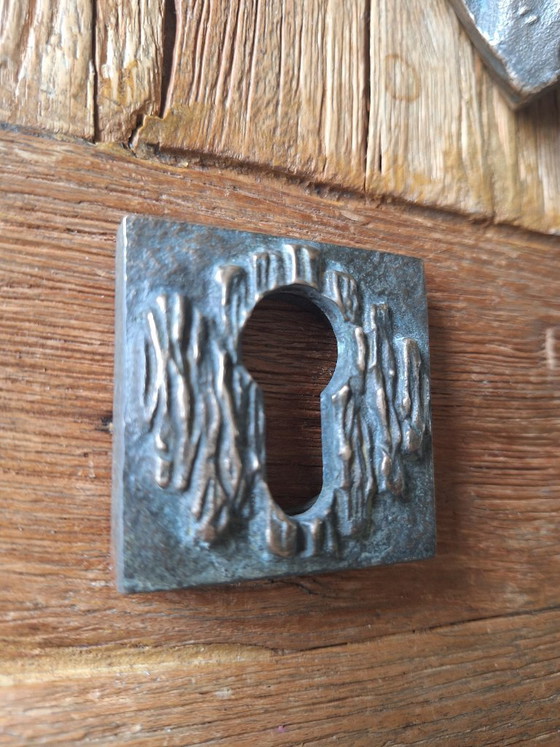 Image 1 of Poignée de porte en bronze Meko
