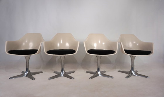 Image 1 of Set of four Arkana 116 dining chairs by Maurice Burke, 1960