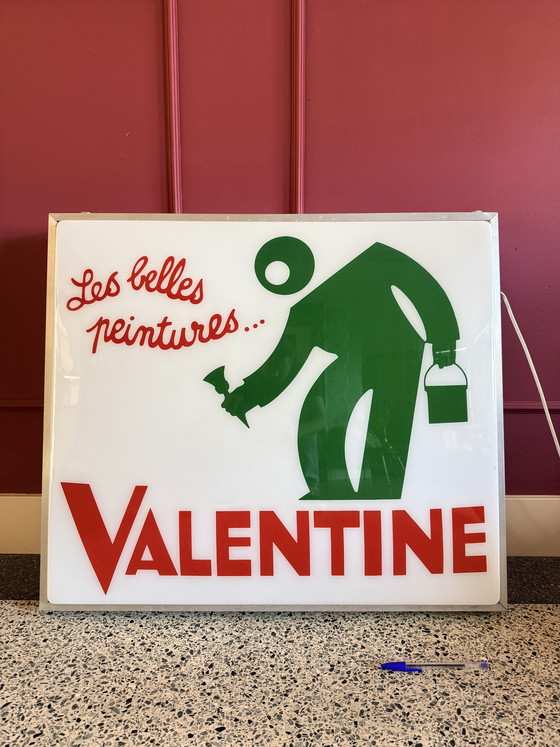 Image 1 of Vintage French light box “Valentine” –Charles Loupot–Paris –