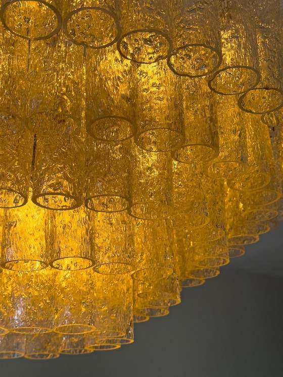 Image 1 of Doria Leuchten Lampadario in vetro smerigliato – 16 luci, ca. 180 elementi in vetro