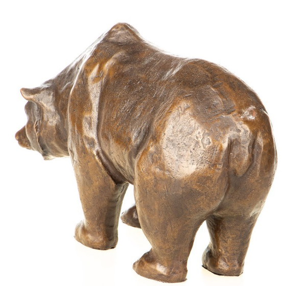 Image 1 of Borsa dell'orso statua in bronzo Börsenplatz a Francoforte in Germania