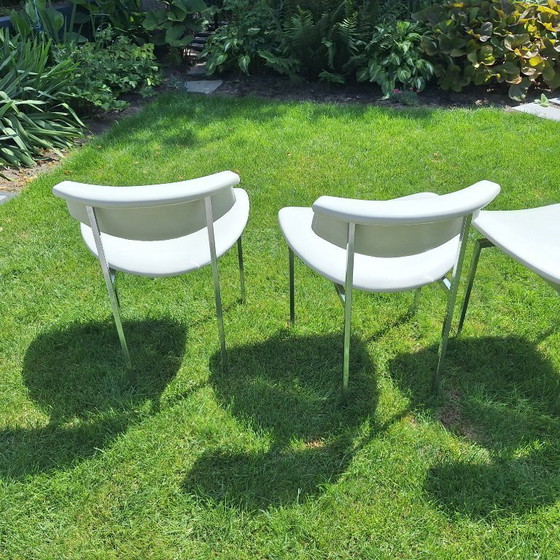 Image 1 of 4 chaises de salle à manger vintage Rudolf Wolf Meander Alpha