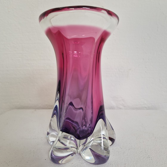 Image 1 of Pink/purple Murano vase