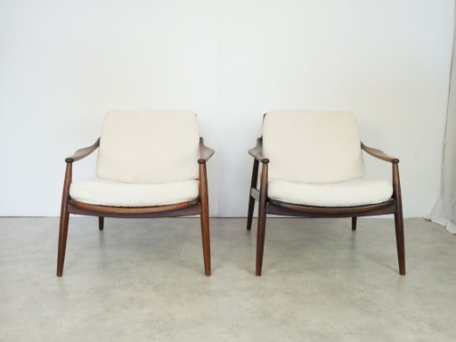 2 fauteuils Hartmut Lohmeyer pour Wilkhahn, design Mid Century