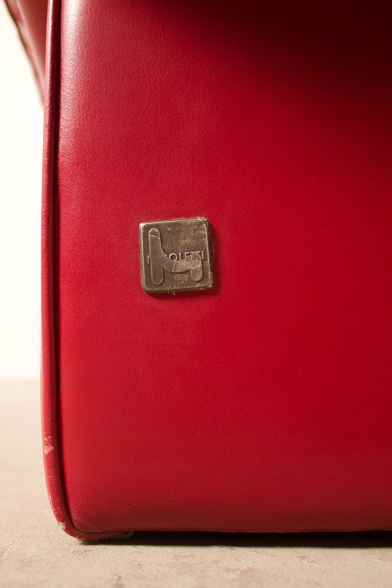 Image 1 of Poltrona in pelle vintage "Ambassador", Nicoletti Salotti, Italia, 1980