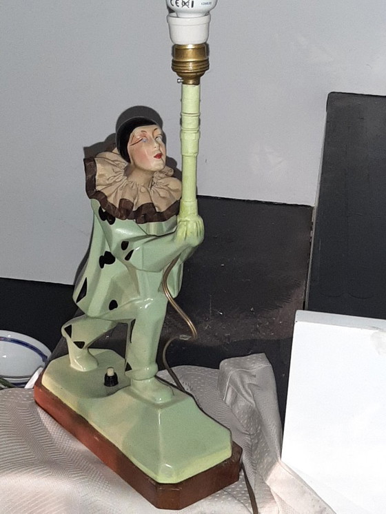 Image 1 of Harlekijn art deco kubistische lamp 1920