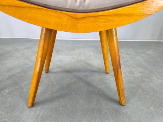 Image 1 of Coppia di poggiapiedi in acero di metà secolo, Cecoslovacchia, anni '60