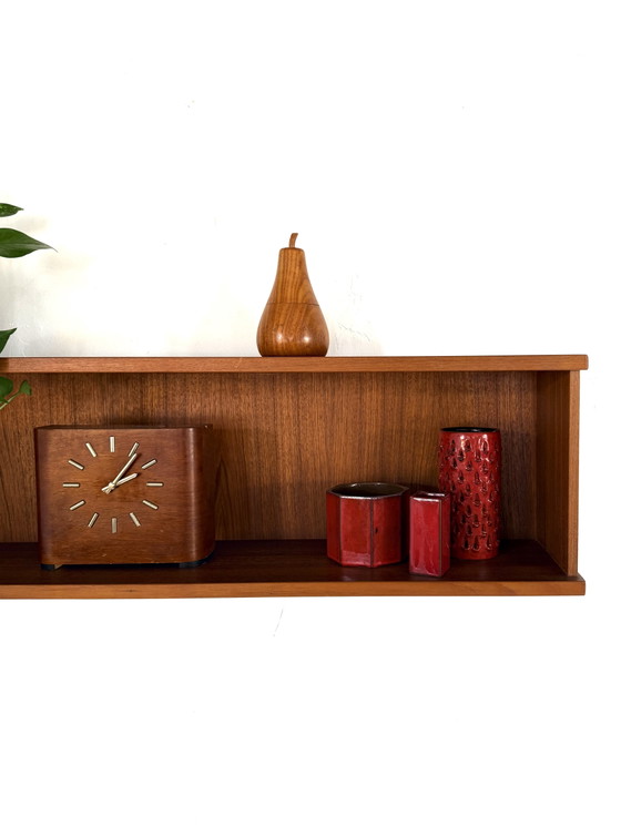 Vintage Teak Wall Shelf, 1960s – Wall cabinet, Wood (photo 8 of 12)