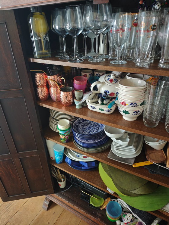 Antiker Buffetschrank / Esszimmerschrank – Buffetschränke, Holz, Eisen (photo 5 of 12)