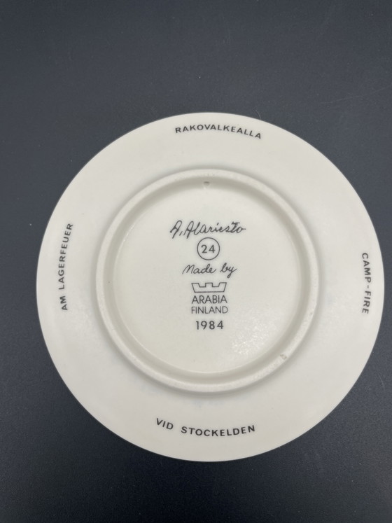 Arabia Finland Wall Plate No. 24, A. Alariesto, 1984 – Künstlers Andreas Alariesto, Wall decoration, Porcelain (photo 2 of 5)