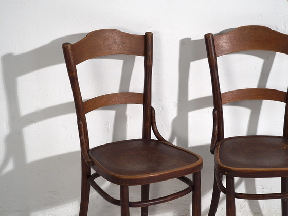 Antique Thonet-Mundus chairs (c.1920). Set of 2 pieces #2 – Dining chairs (photo 15 of 40)