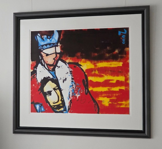 Image 1 of Herman Brood - Couronnement du roi, édition limitée signée à la main, 41/50
